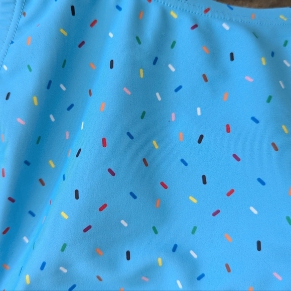 Humankind PRIDE x Target Baby Blue Ice Cream Sprinkles Swim Top Small - Picture 5 of 9